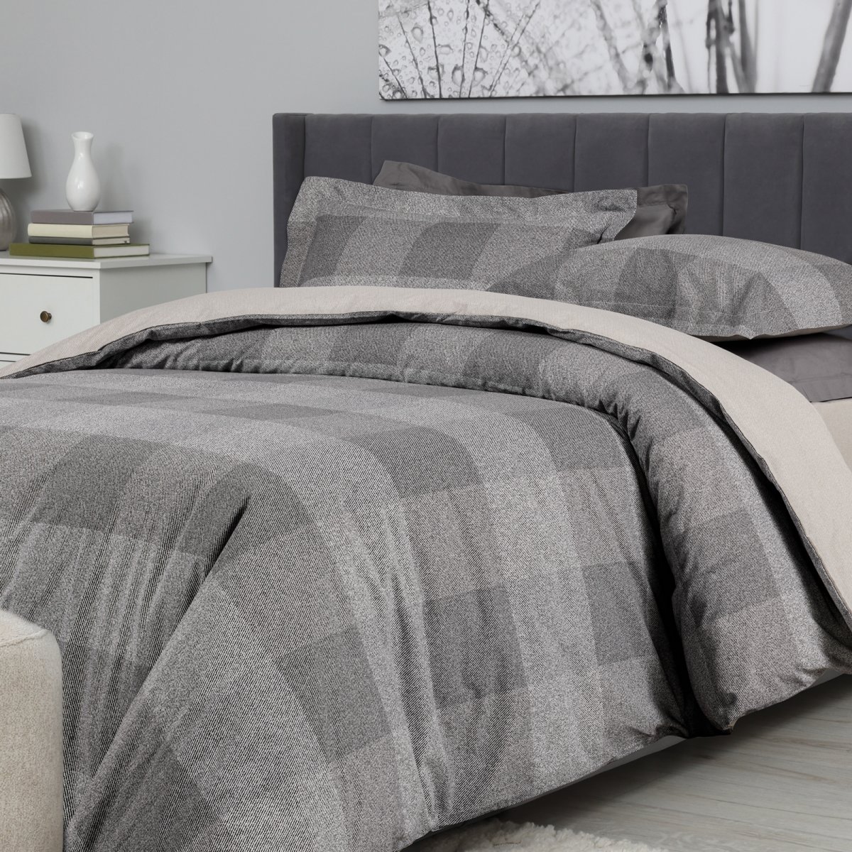 Σεντόνια Υπέρδιπλα (Σετ) Das Home Casual 5458 Beige Grey