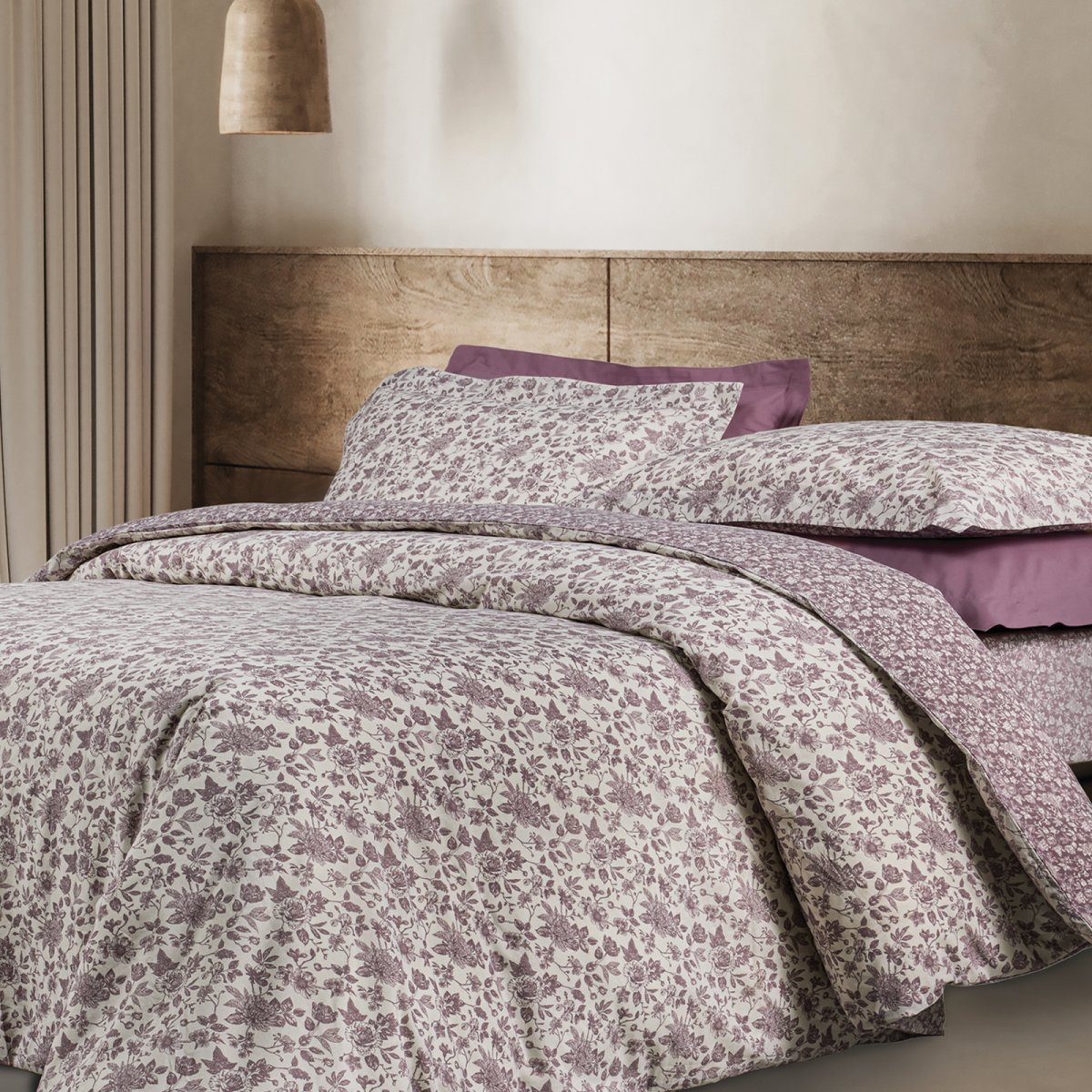 Παπλωματοθήκη Υπέρδιπλη (Σετ 220x240) 2 Όψεων Das Home Casual 5454 Nude