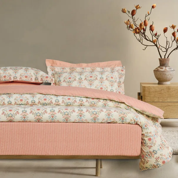 Παπλωματοθήκη Υπέρδιπλη (Σετ 220x240) 2 Όψεων Das Home Casual 5455 Multicolor