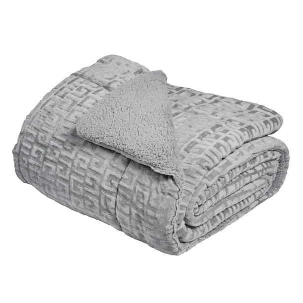 Κουβερτοπάπλωμα Μονό (160x220) Das Home Sherpa 1392 Grey