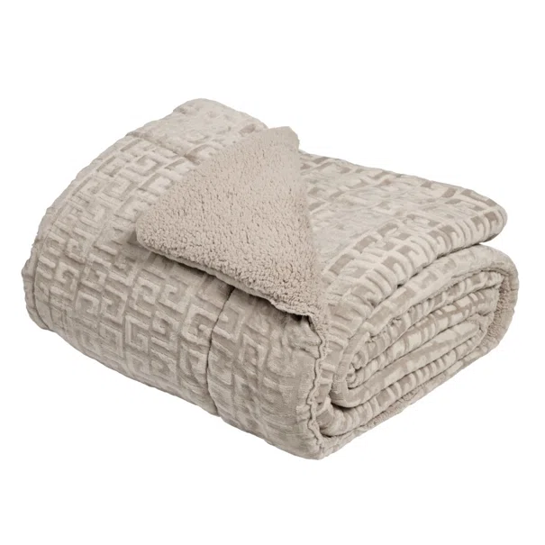 Κουβερτοπάπλωμα Μονό (160x220) Das Home Sherpa 1393 Taupe