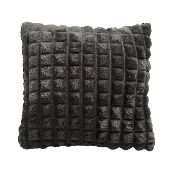 Διακοσμητική Μαξιλαροθήκη Fleece (40x40) Das Home 1390 Dark Grey