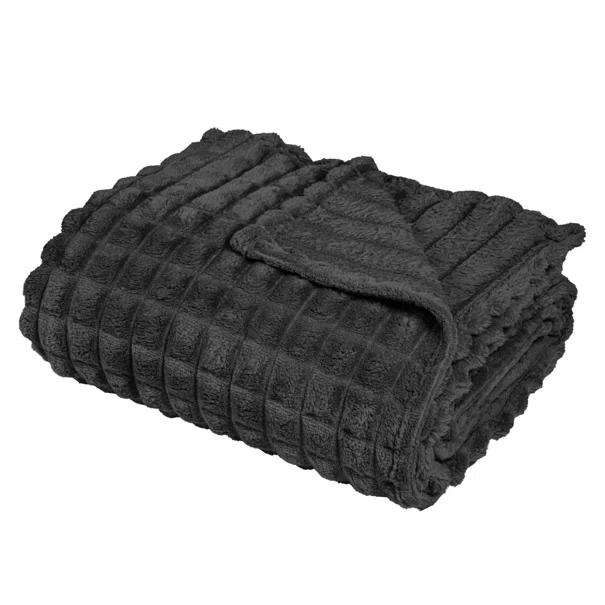 Κουβέρτα Fleece Υπέρδιπλη (220x240) Das Home 1390 Dark Grey