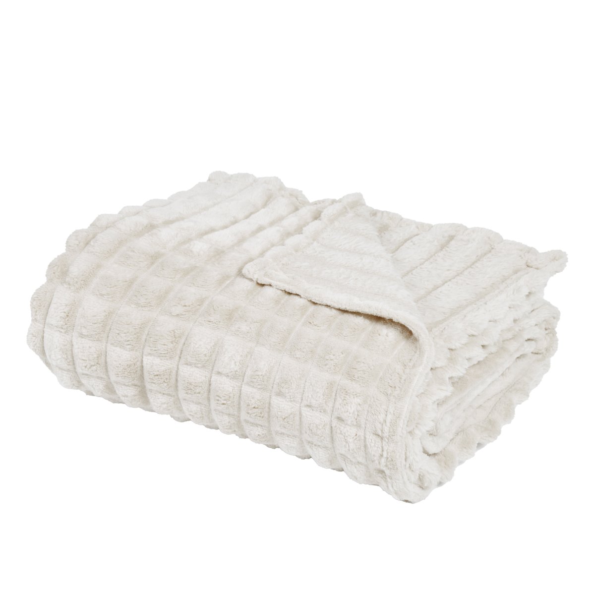 Κουβέρτα Καναπέ Fleece (130x170) Das Home 1386 White