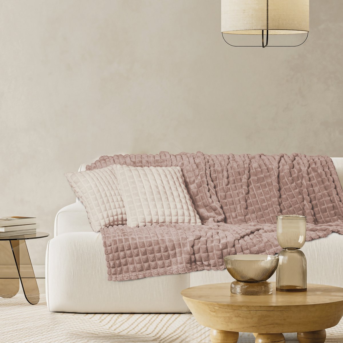 Κουβέρτα Καναπέ Fleece (130x170) Das Home 1388 Nude
