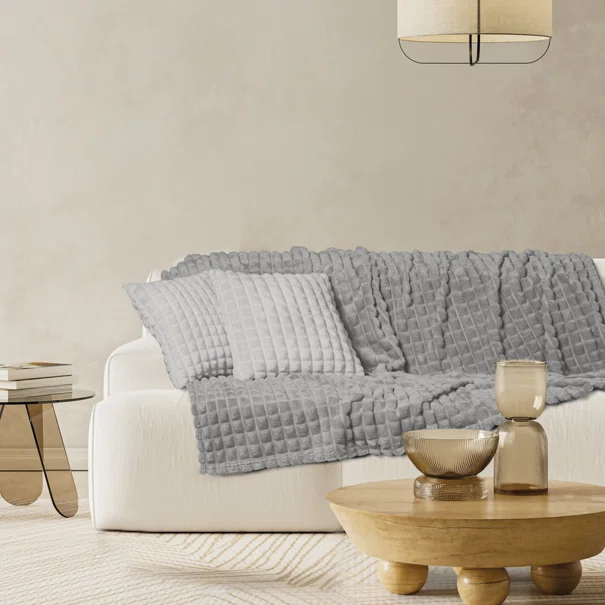Κουβέρτα Καναπέ Fleece (130x170) Das Home 1389 Grey