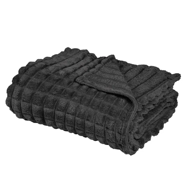 Κουβέρτα Καναπέ Fleece (130x170) Das Home 1390 Dark Grey