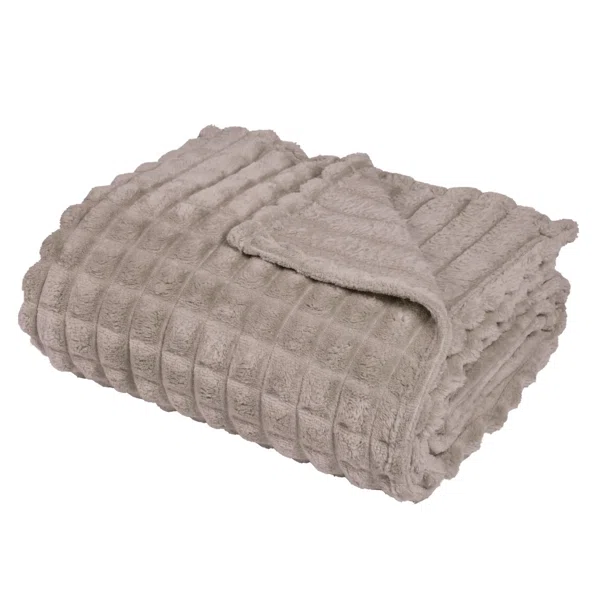 Κουβέρτα Fleece Μονή (160x220) Das Home 1387 Taupe