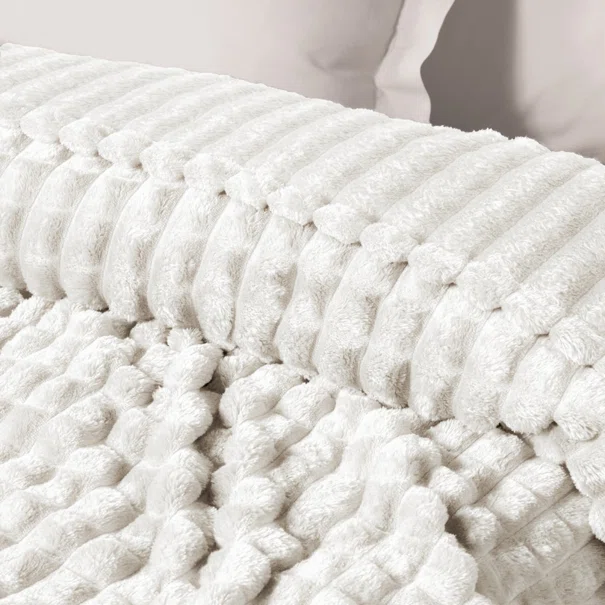 Κουβέρτα Fleece Υπέρδιπλη (220x240) Das Home 1386 White