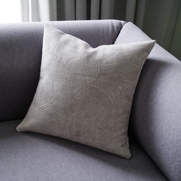 Διακοσμητική Μαξιλαροθήκη Βελουτέ (46x46) Gofis Home Nimbus Soft Grey 447/15