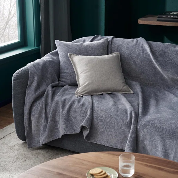 Ριχτάρι Πολυθρόνας (180x180) Gofis Home Nimbus Blue Grey 447/09