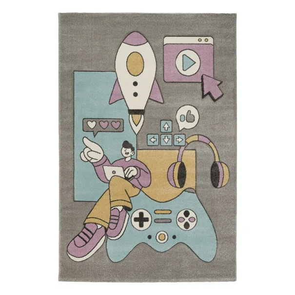 Παιδικό Χαλί (160x230) Βιοκαρπέτ Yolo Gaming 91987/295