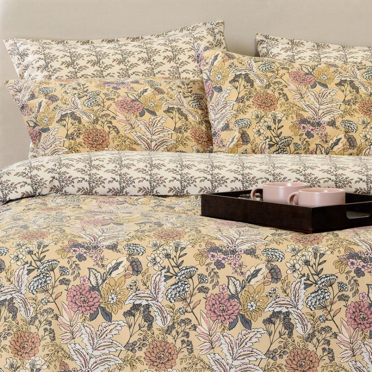 Παπλωματοθήκη Υπέρδιπλη (225x245) 2 Όψεων Melinen Ultra Line Eduarda Beige