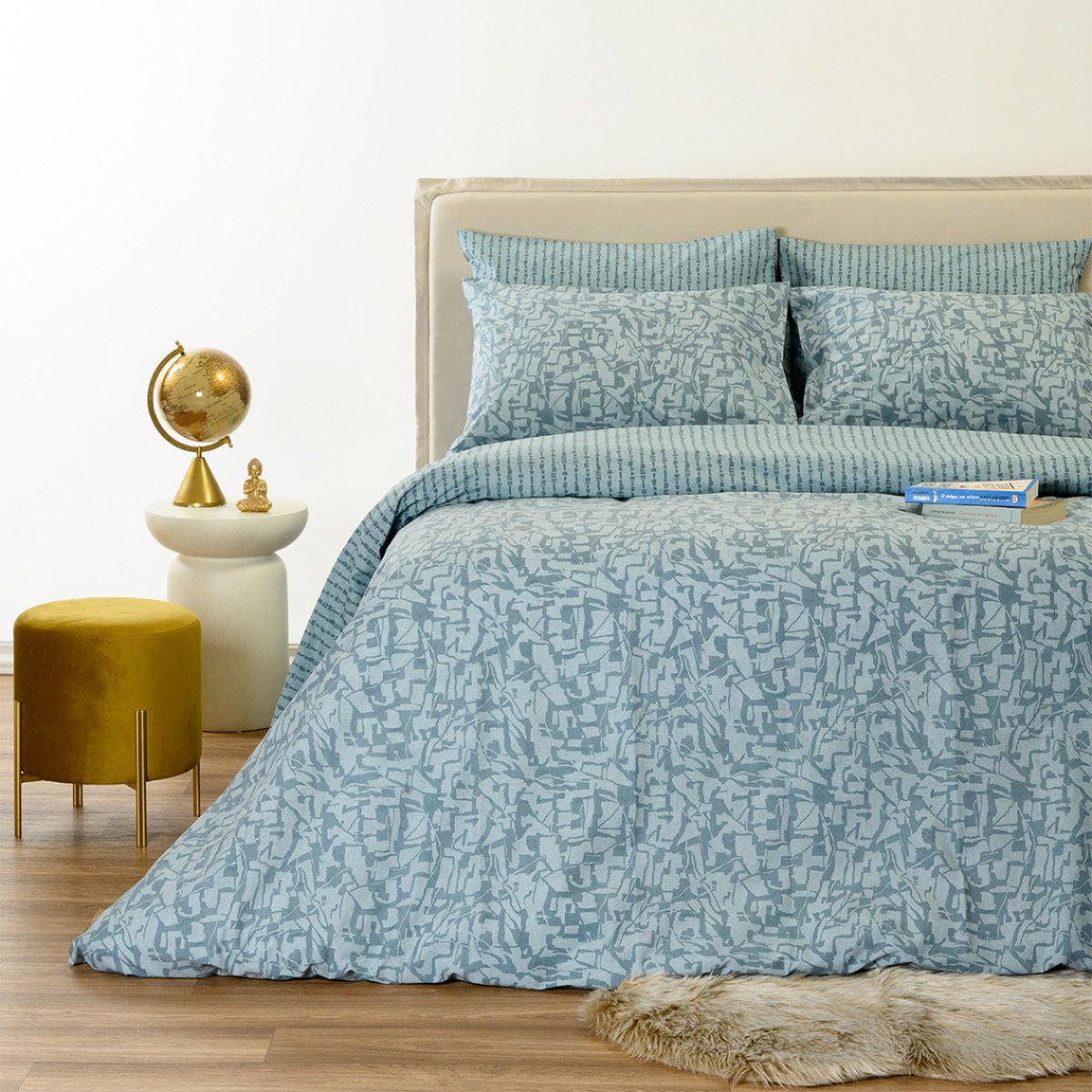 Πάπλωμα Μονό (160x240) 2 Όψεων Melinen Home Ultra Line Storm Blue