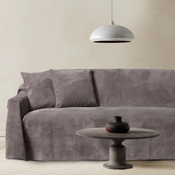 Ριχτάρι Καναπέ Τριθέσιου Fleece (180x300) Das Home 0306 Dark Grey