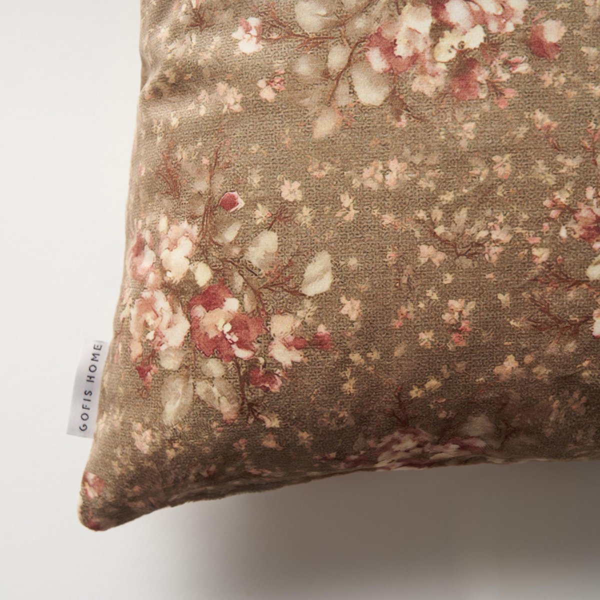 Διακοσμητική Μαξιλαροθήκη Βελουτέ (43x43) Gofis Home Neoma Gold Beige 157/04