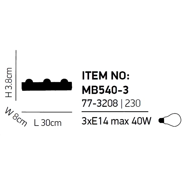 Απλίκα Τοίχου Homelighting Tube Wall 77-3208