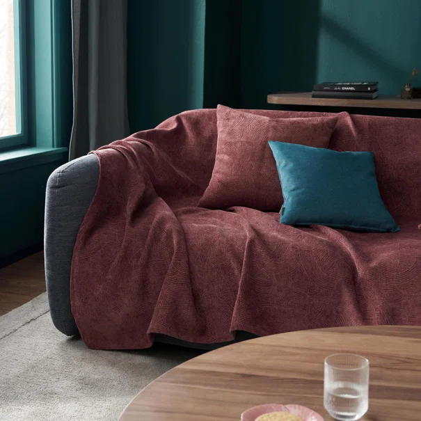 Ριχτάρι Καναπέ Τετραθέσιου (180x350) Gofis Home Nimbus Red Wine 447/02