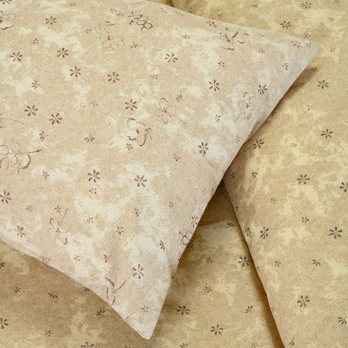 Ζεύγος Μαξιλαροθήκες (50x70) Melinen Casual Line Demi Choco