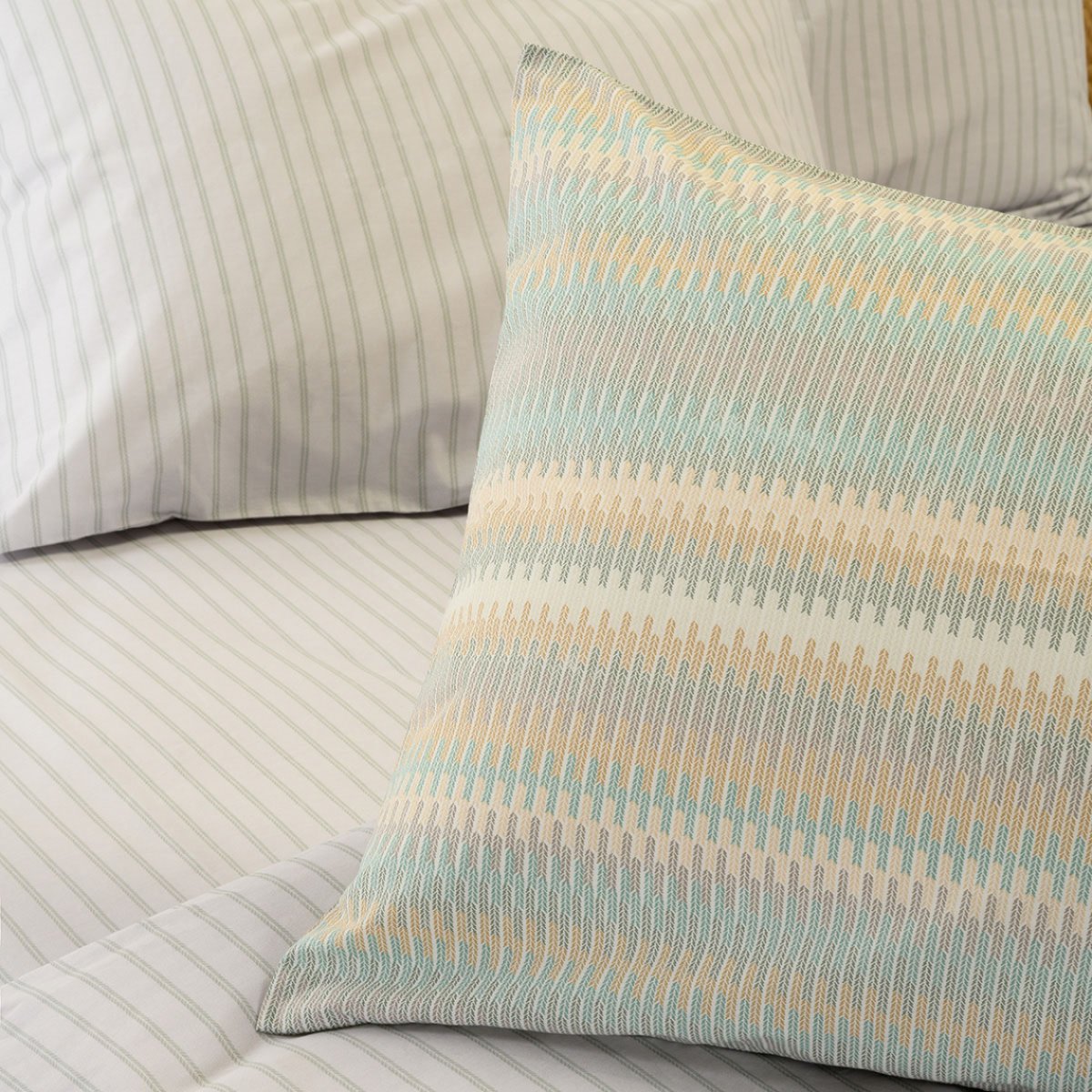 Ζεύγος Μαξιλαροθήκες (50x70) Melinen Casual Line Minna Aqua