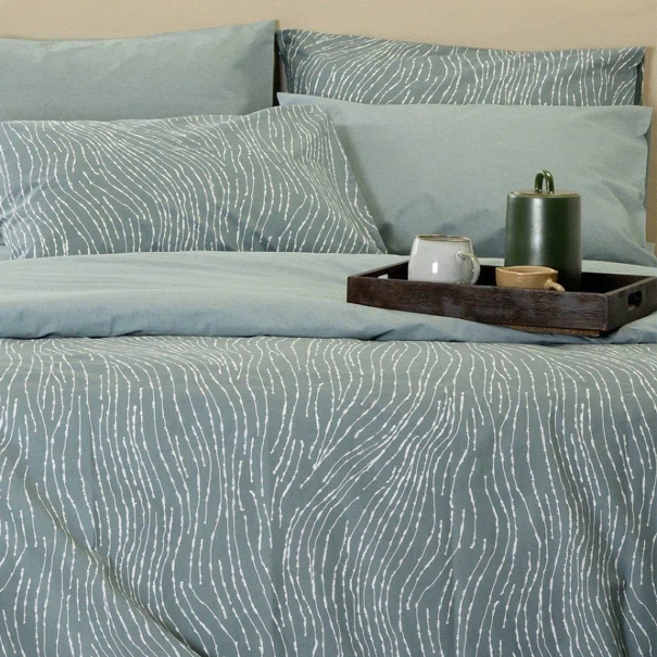 Παπλωματοθήκη Υπέρδιπλη (225x245) 2 Όψεων Melinen Casual Line Brooke Grey