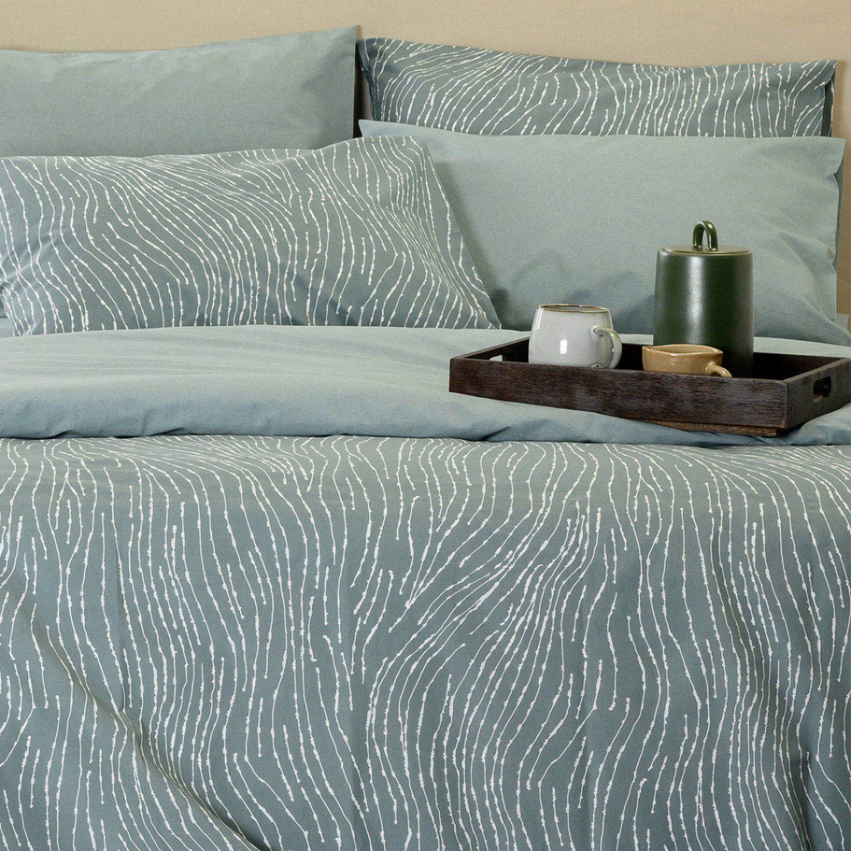 Πάπλωμα Υπέρδιπλο (220x240) 2 Όψεων Melinen Home Casual Line Brooke Grey