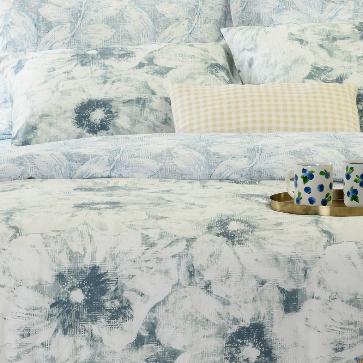 Πάπλωμα King Size (240x260) 2 Όψεων Melinen Home Casual Line Lesslie Blue