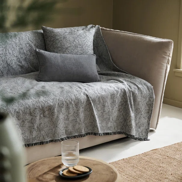 Ριχτάρι Πολυθρόνας (180x180) Gofis Home Aradia Pearl Grey 430/15
