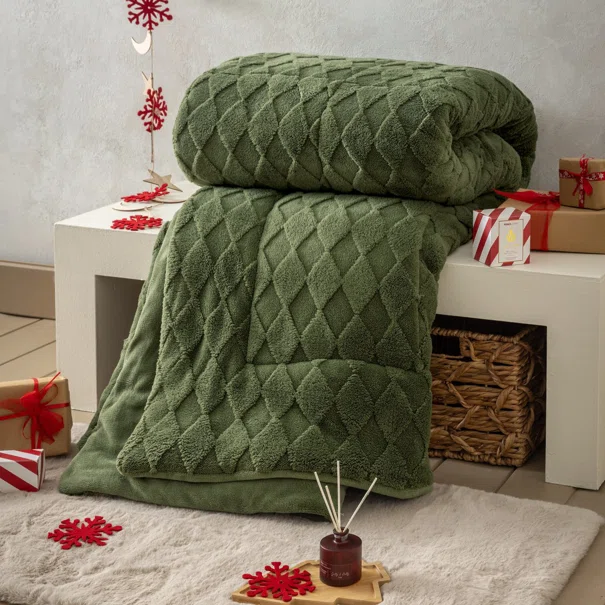 Κουβερτοπάπλωμα Ημίδιπλο (180x240) Nima Snug Dark Green