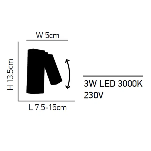 Σποτ Μονόφωτο LED Homelighting Dave 77-3519 White