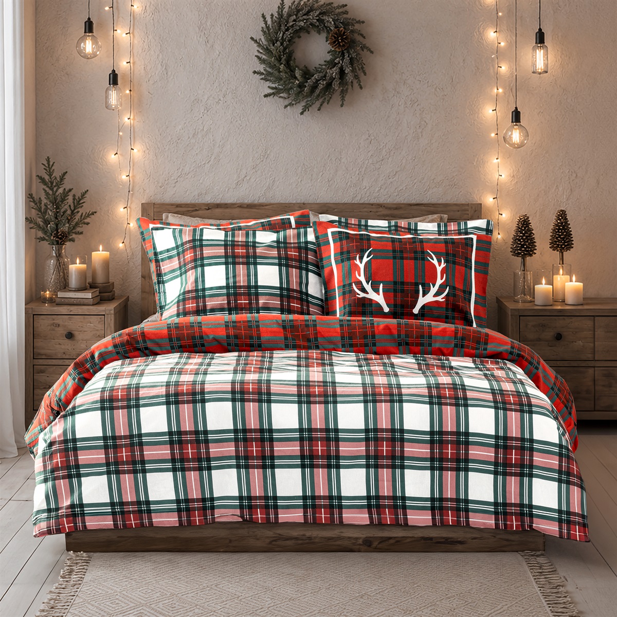 Φανελένια Σεντόνια King Size (Σετ) Nima Hartford