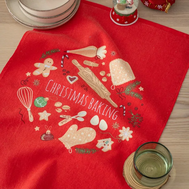 Χριστουγεννιάτικη Πετσέτα Κουζίνας (40x60) Nima Christmas Baking