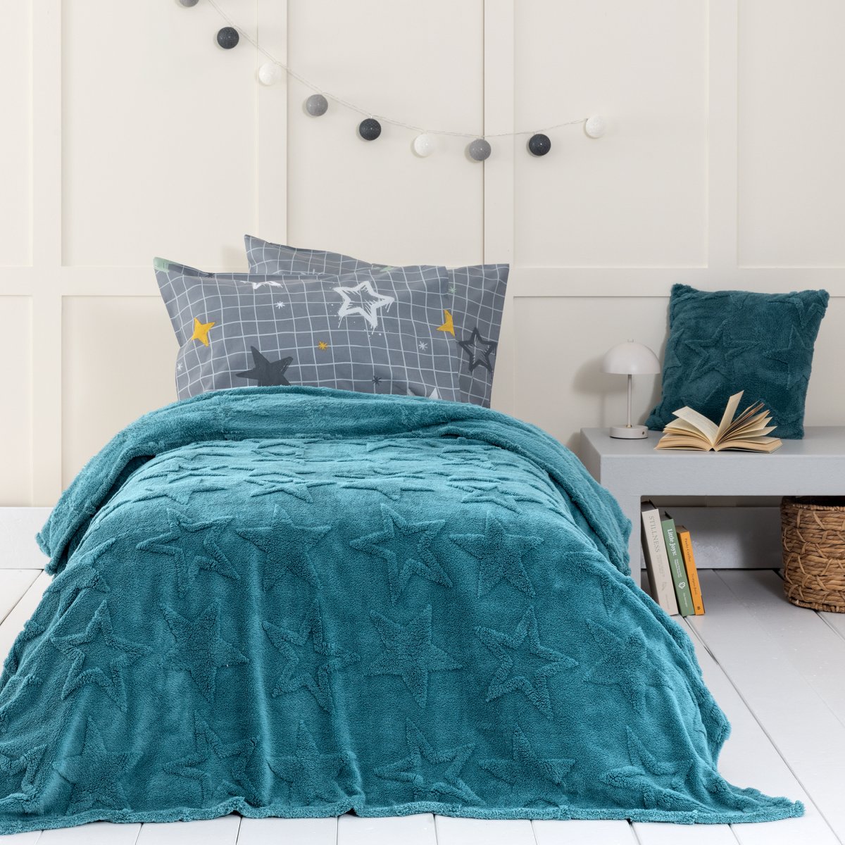 Κουβέρτα Fleece Μονή (160x220) Nima Starrin Blue