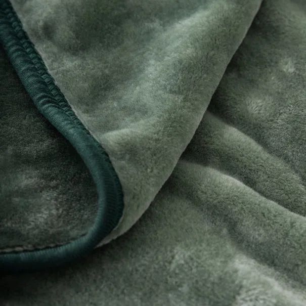 Κουβέρτα Βελουτέ King Size (240x260) Nima Coperta Forest Green