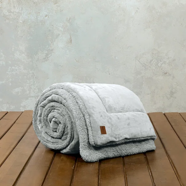 Κουβερτοπάπλωμα Μονό (160x220) Nima Cira Light Gray