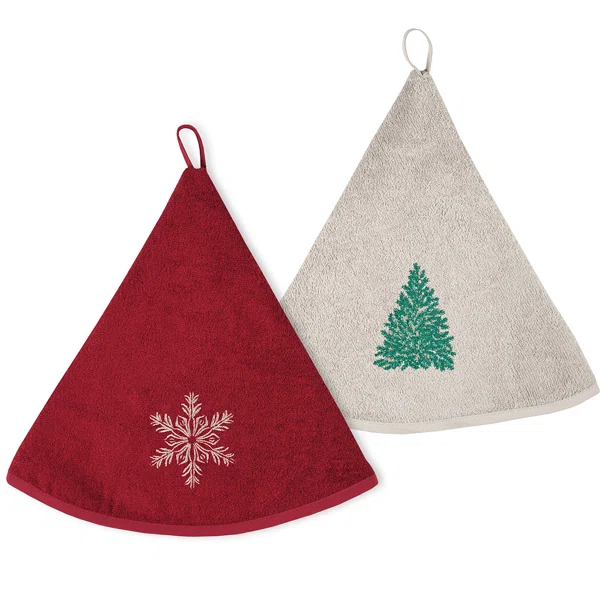 Χριστουγεννιάτικα Ποτηρόπανα (Σετ 2τμχ) S-F Christmas Sapin CE324043
