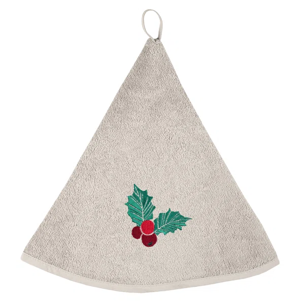 Χριστουγεννιάτικα Ποτηρόπανα (Σετ 2τμχ) S-F Christmas Houx CE324045