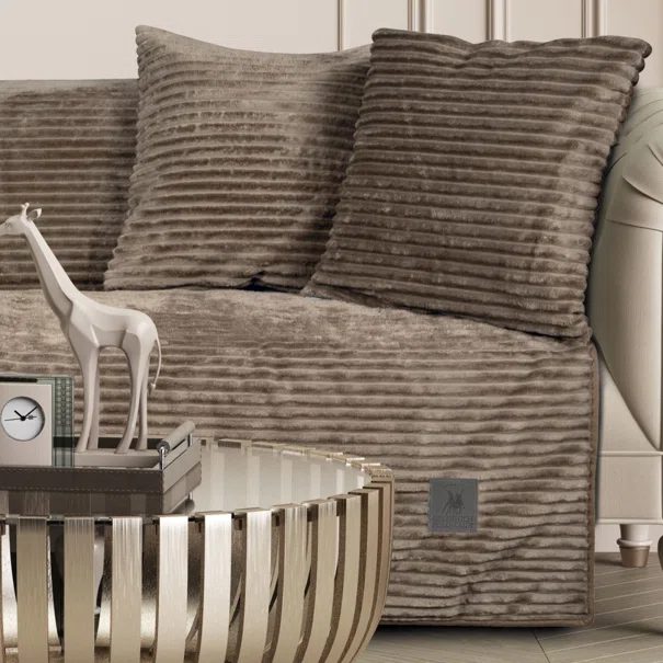 Ριχτάρι Καναπέ Τριθέσιου Fleece (180x300) Greenwich Polo Club Essential 3997 Taupe