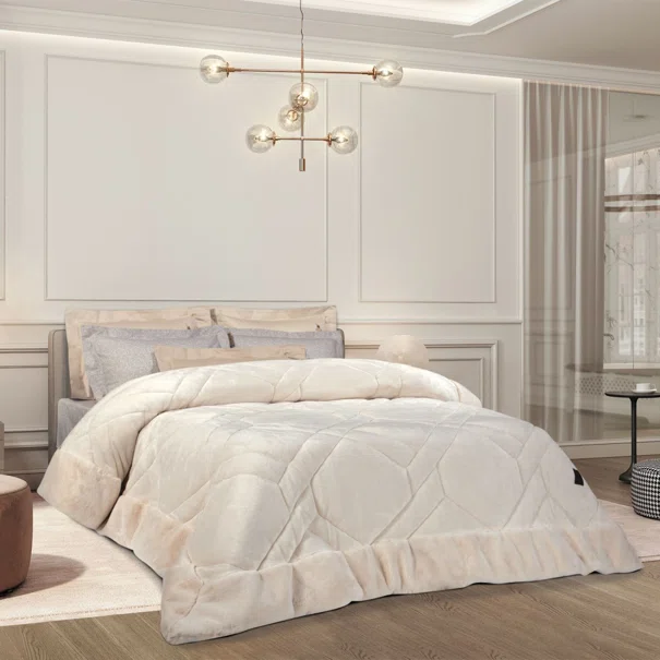Κουβερτοπάπλωμα King Size (240x250) Greenwich Polo Club Premium 4461 Ivory