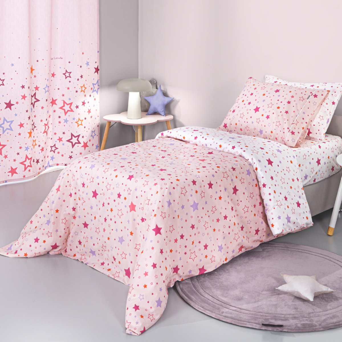Παπλωματοθήκη Μονή (Σετ 165x225) Guy Laroche Starland Pink
