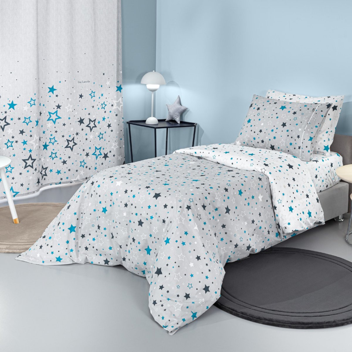Παπλωματοθήκη Μονή (Σετ 165x225) Guy Laroche Starland Silver