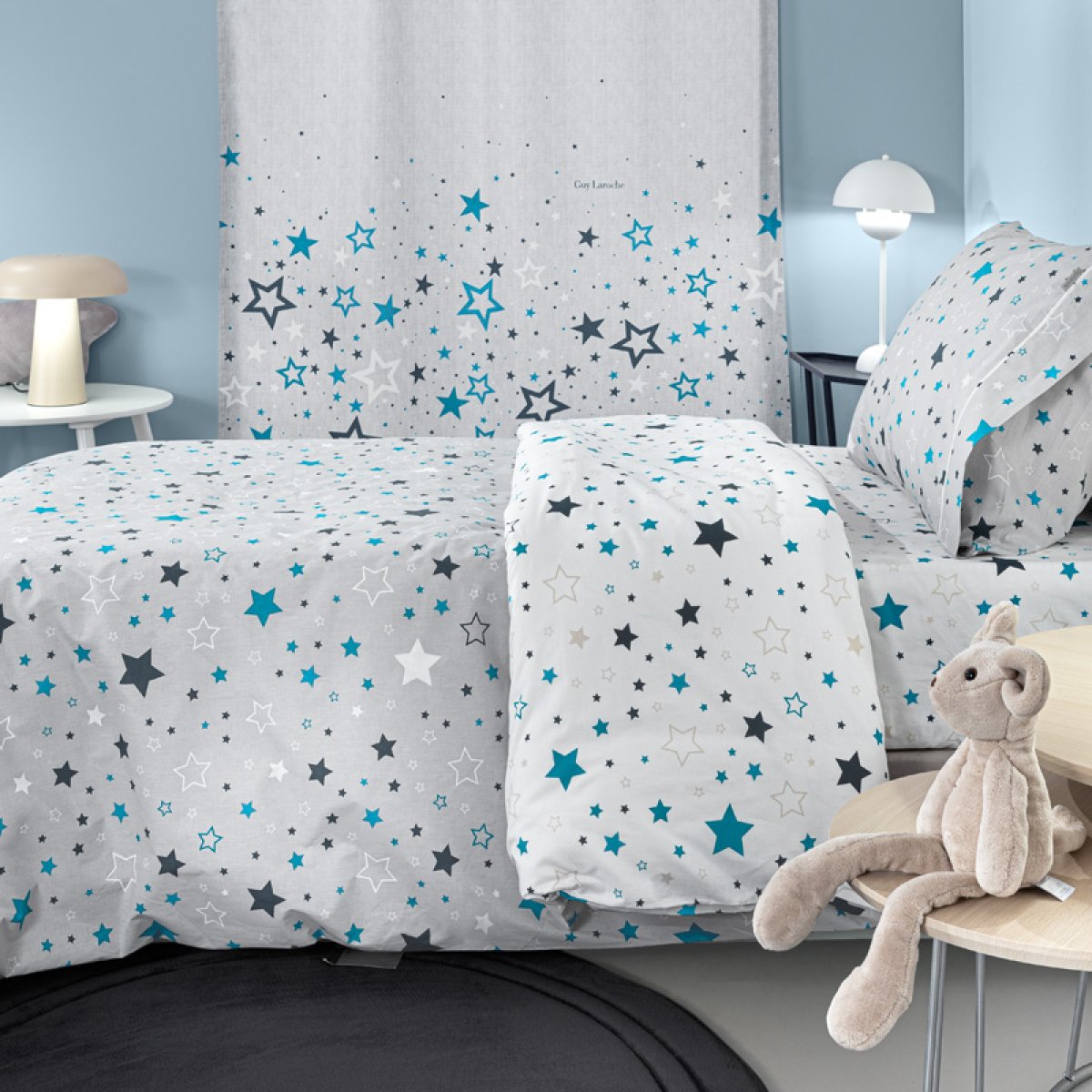 Παπλωματοθήκη Μονή (Σετ 165x225) Guy Laroche Starland Silver