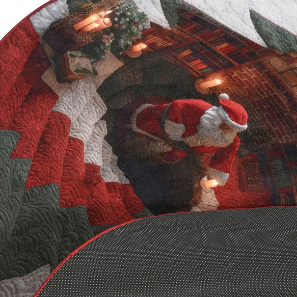 Χριστουγεννιάτικο Στρογγυλό Χαλί (Φ130) Pol Rugs & Mats Christmas