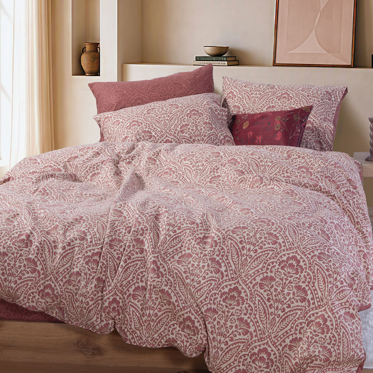 Φανελένια Σεντόνια Υπέρδιπλα (Σετ) Nef-Nef Homeware Flannel Marcel Bordo