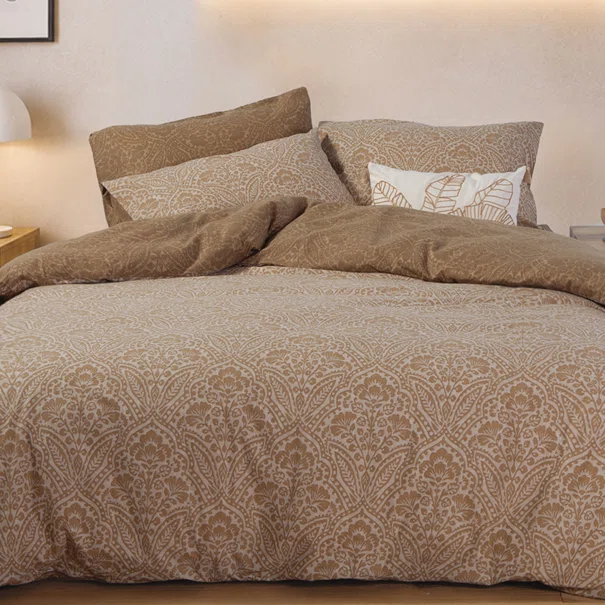 Φανελένια Σεντόνια Μονά (Σετ) Nef-Nef Homeware Flannel Marcel Gold