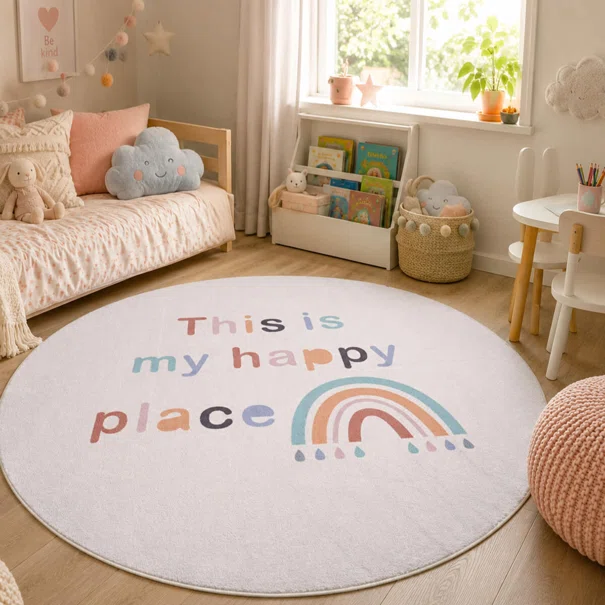 Παιδικό Στρογγυλό Χαλί (Φ160) Polcarpet Kiddo Happy Place