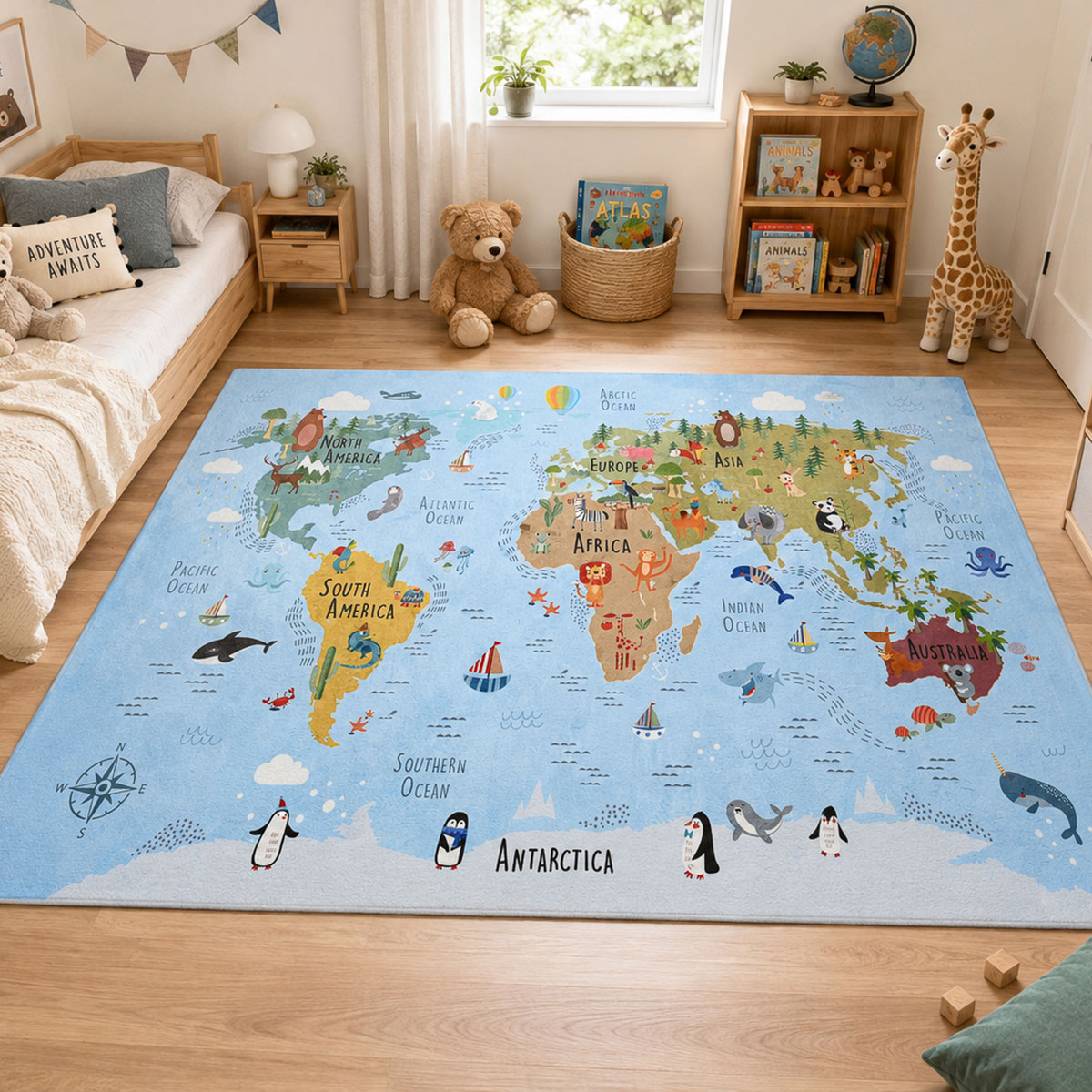 Παιδικό Χαλί (160x230) Polcarpet Kiddo Map