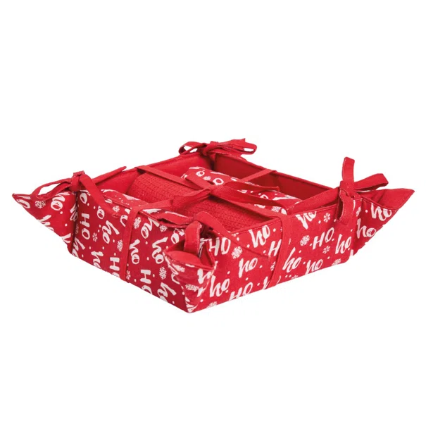 Χριστουγεννιάτικο Σετ Δώρου (4τμχ) Das Home Christmas 0910 Red