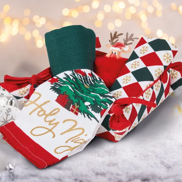 Χριστουγεννιάτικο Σετ Δώρου (4τμχ) Das Home Christmas 0911 Red