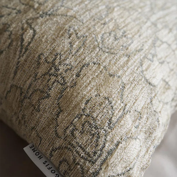 Διακοσμητική Μαξιλαροθήκη (50x50) Gofis Home Aradia Weed Beige 430/07